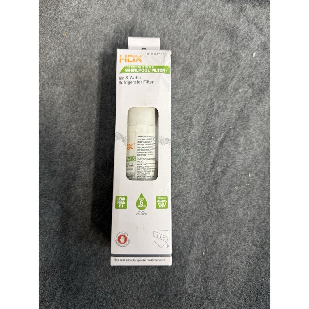 HDX Whirlpool Model Filter 1 Ice Water Refrigerator Fridge EQW-1-S Replacement